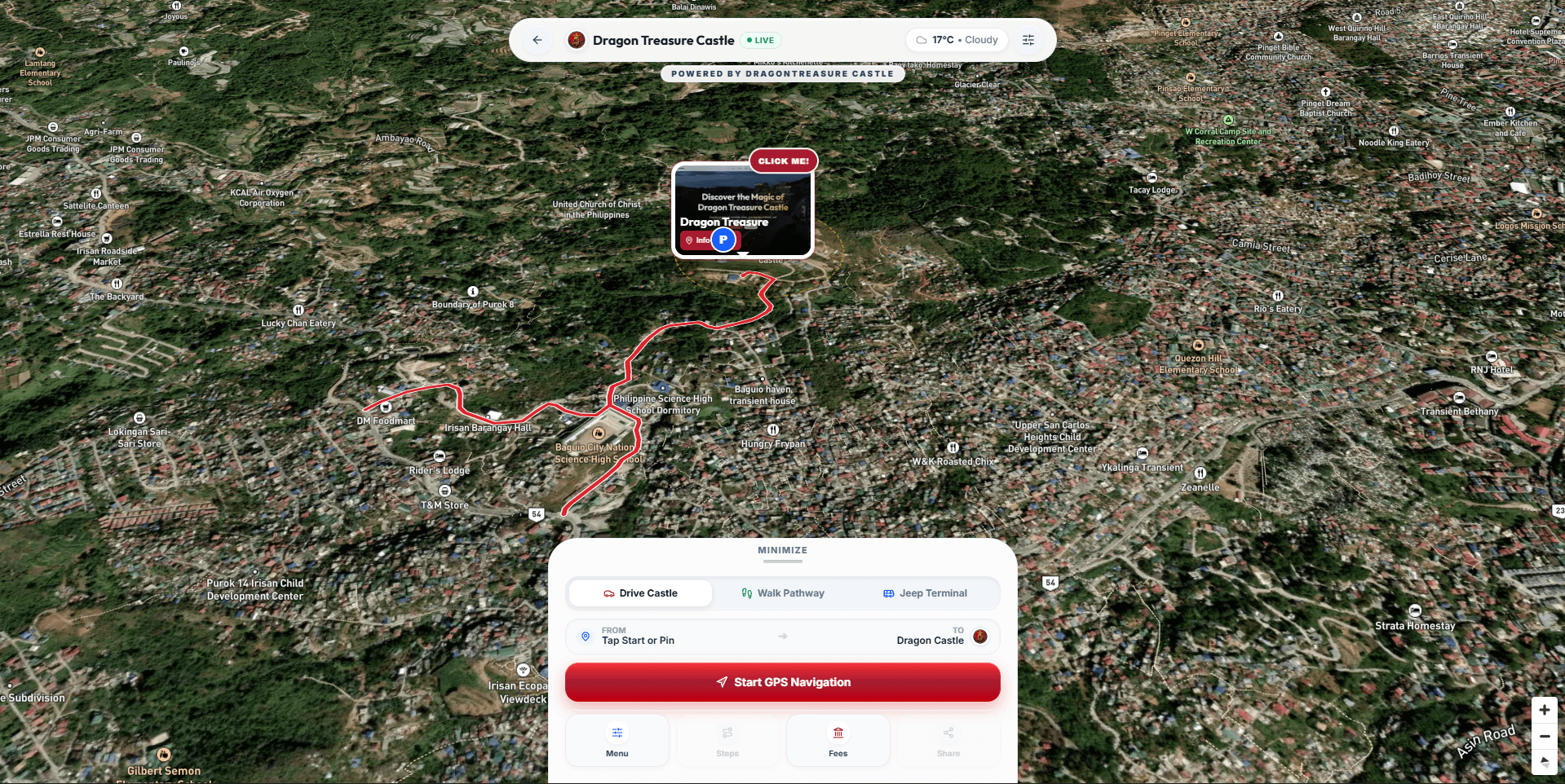 Custom 3D Geospatial Navigation — High-Resolution 3D Satellite Terrain Mode